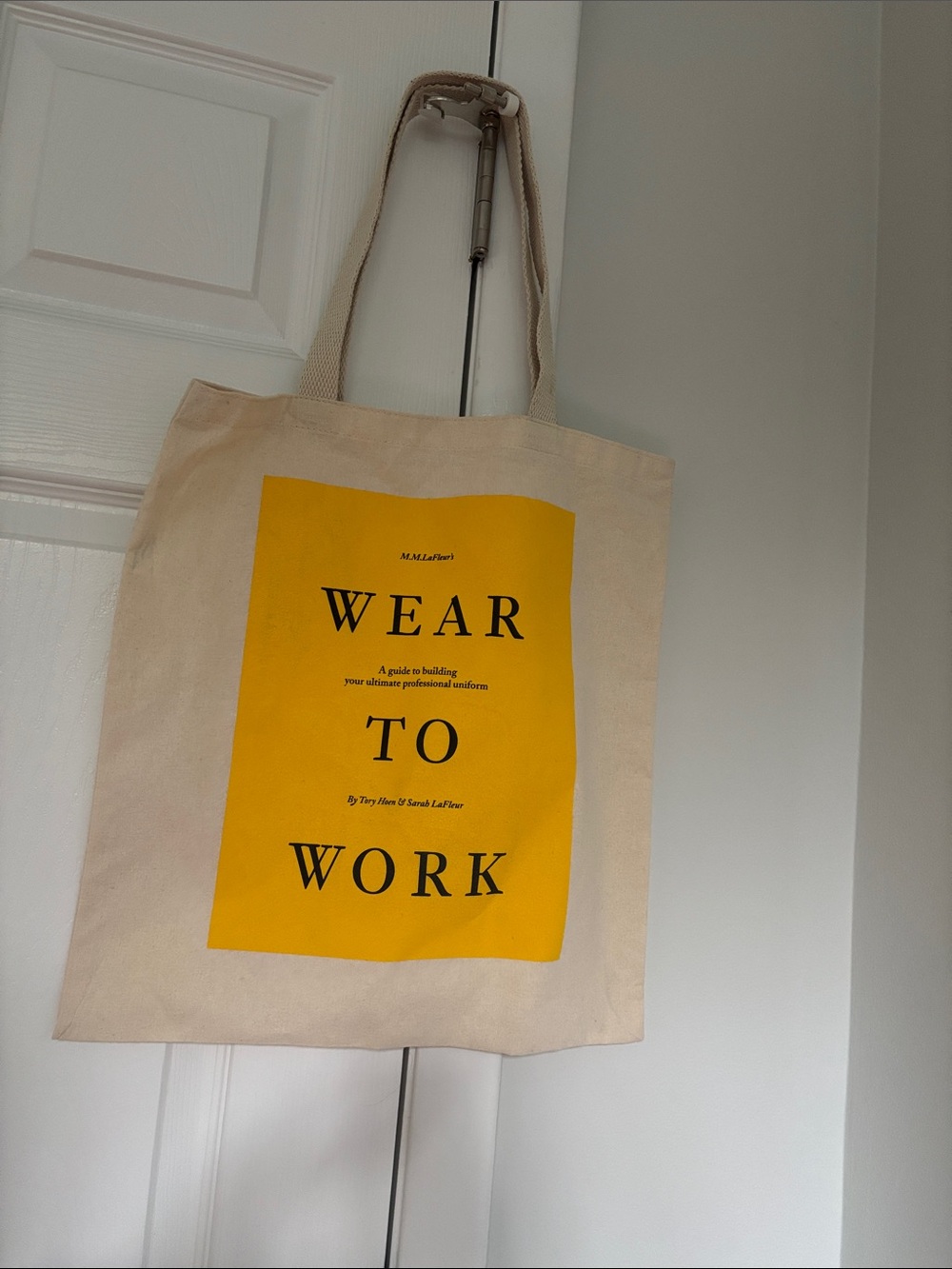 MM LaFleur Tote Bag with Yellow Print - Wear To Work